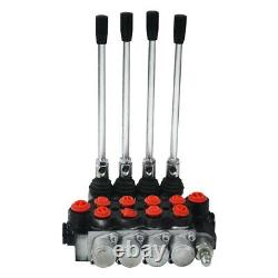 Hydraulic Directional Control Valve Tractor Loader 11 GPM with Joystick, 4 Spool