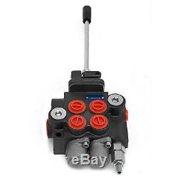 Hydraulic Directional Control Valve Tractor Loader with Joystick, 2 Spool, 11 GPM