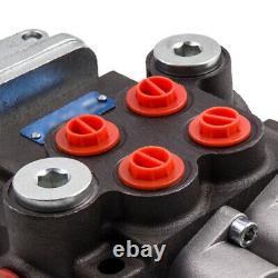 Hydraulic Directional Control Valve Tractor Loader with Joystick, 2 Spool, 11 GPM