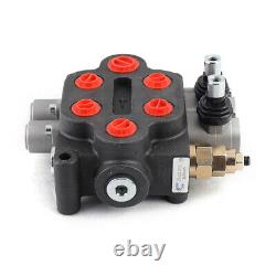 Hydraulic Directional Control Valve Tractor Loader with Joystick, 2 Spool, 25 GPM