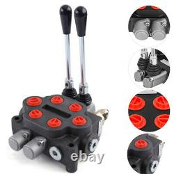 Hydraulic Directional Control Valve Tractor Loader with Joystick, 2 Spool, 25GPM