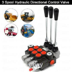 Hydraulic Directional Control Valve Tractor Loader with Joystick, 3 Spool, 13 GPM