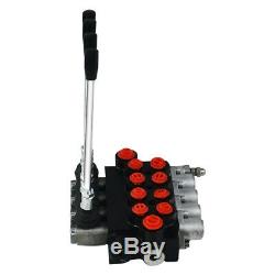 Hydraulic Directional Control Valve Tractor Loader with Joystick, 4 Spool, 40L
