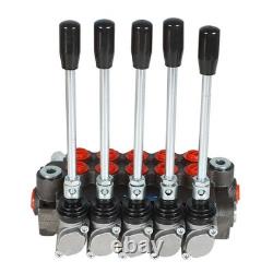 Hydraulic Directional Control Valve With 13 GPM 5 Spools 4-Way Tandem Center