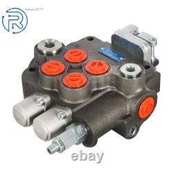 Hydraulic Directional Control Valve withJoystick withconversion 21GPM 2 Spool US