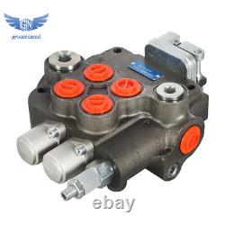 Hydraulic Directional Control Valve withJoystick withconversion plug 21GPM 2 Spool