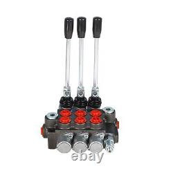 Hydraulic Directional Double Acting Control Monoblock Valve, 3 Spool 13GPM BS