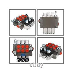 Hydraulic Directional Double Acting Control Monoblock Valve, 3 Spool 13GPM BS