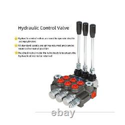 Hydraulic Directional Double Acting Control Monoblock Valve, 3 Spool 13GPM BS