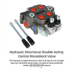 Hydraulic Directional Double Acting Control Monoblock Valve BSPP 2 Spool 25GPM