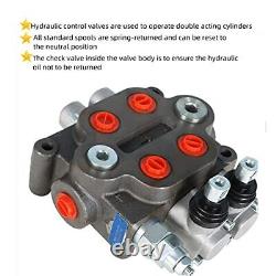 Hydraulic Directional Double Acting Control Monoblock Valve BSPP 2 Spool 25GPM