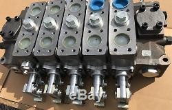 Hydraulic Directional Monoblock 7 Sectional Spool Valve 2 W002A 185 GPM 350 bar