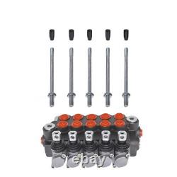 Hydraulic Directional Valve 5 Spool 11GPM SAE Ports 3625PSI Tractors Loaders