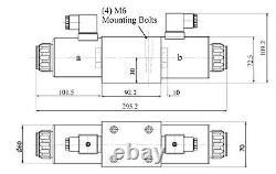 Hydraulic Electrical Solenoid Control Valve D05 (NG10) 31 GPM 4560 psi AC or DC