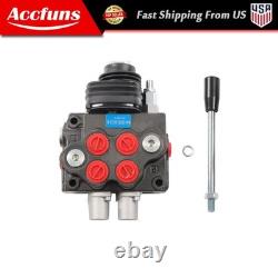 Hydraulic Loader Directional Control Valve LV22RFSTKAB with Joystick Black