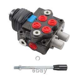 Hydraulic Loader Directional Control Valve LV22RFSTKAB with Joystick Black