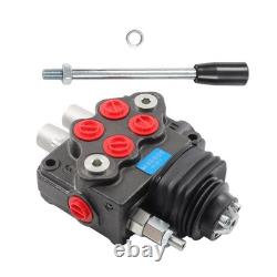 Hydraulic Loader Directional Control Valve LV22RFSTKAB with Joystick Black