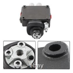 Hydraulic Loader Directional Control Valve LV22RFSTKAB with Joystick Black