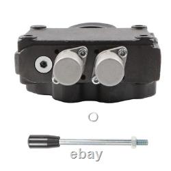 Hydraulic Loader Directional Control Valve LV22RFSTKAB with Joystick Black