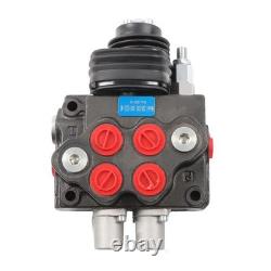 Hydraulic Loader Directional Control Valve LV22RFSTKAB with Joystick Black