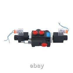 Hydraulic Monoblock Directional Solenoid Control Valve, 1 Spool, 13 GPM, 12V DC