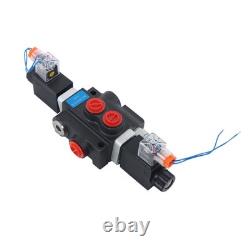 Hydraulic Monoblock Directional Solenoid Control Valve, 1 Spool, 13 GPM, 12V DC