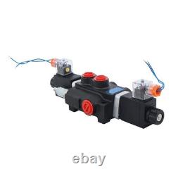 Hydraulic Monoblock Directional Solenoid Control Valve, 1 Spool, 13 GPM, 12V DC