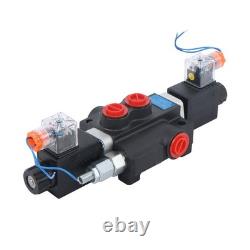 Hydraulic Monoblock Directional Solenoid Control Valve, 1 Spool, 13 GPM, 12V DC