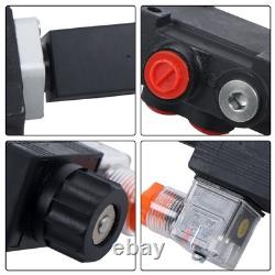 Hydraulic Monoblock Directional Solenoid Control Valve, 1 Spool, 13 GPM, 12V DC