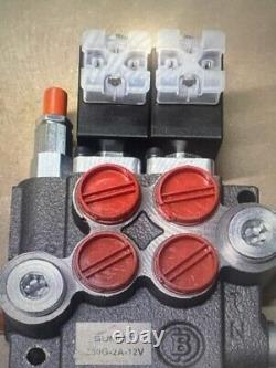 Hydraulic Monoblock Directional Solenoid Control Valve 2 Spool, 13 GPM