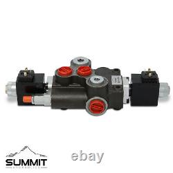 Hydraulic Monoblock Solenoid Directional Control Valve 1 Spool 21 GPM 24V Switch