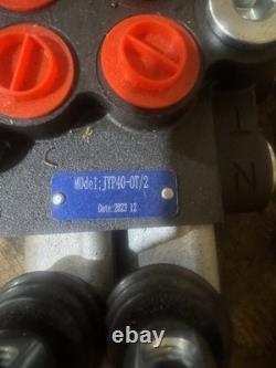 Hydraulic Valve 2 Spool Directional Control, 11GPM Joystick