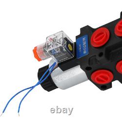 Industrial Hydraulic Directional Valve 12V DC 6 Ports 13GPM 3625PSI DIN Mount
