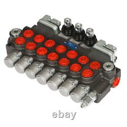 LABLT 11GPM Hydraulic Directional Control Valve 7 Spool 2JOYSTICK 40L BSPP Port