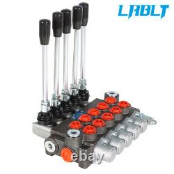 LABLT 13 GPM Hydraulic Directional Control Valve SAE Ports 3600 PSI 5 Spools