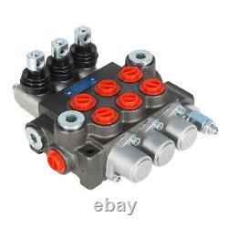 LABLT 3 Spool 13GPM P40 Hydraulic Directional Control Valve Manual Operate