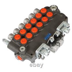 LABLT 6 Spool 21 GPM Hydraulic Directional Control Valve withJoysticks+conversion