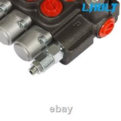 LABLT 7 Spool Hydraulic Directional Control Valve 13Gpm Double Acting SAE