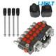Lablt Hydraulic Backhoe Directional Control Valve 6 Spool 11 Gpm Sae 2 Joysticks