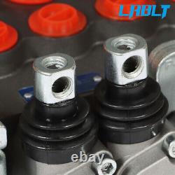LABLT Hydraulic Backhoe Directional Control Valve 6 Spool 11 GPM SAE 2 Joysticks
