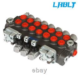 LABLT Hydraulic Directional Control Valve 7 Spool 2JOYSTICK 40L BSPP Port 11GPM