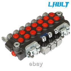 LABLT Hydraulic Directional Control Valve 7 Spool 2JOYSTICK 40L BSPP Port 11GPM
