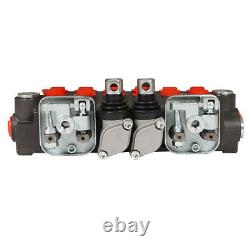 LABLT SAE 6 Spool 11 GPM Hydraulic Backhoe Directional Control Valve 2 Joysticks