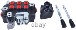 LSSOCH 3 Spool Hydraulic Directional Control Valve With Joystick 11gpm 40L 3x