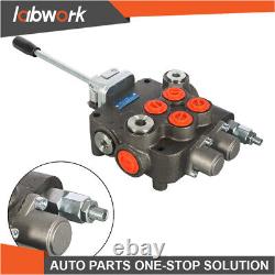 Labwork 21GPM Hydraulic Directional Control Valve for Tractor withJoystick 2 Spool