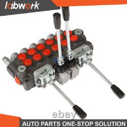 Labwork Hydraulic Backhoe Directional Control Valve with 2 Joystick 6 Spool 11 GPM