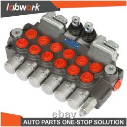 Labwork Hydraulic Directional Control Valve 6 Spool 11 GPM +Conversion Plug