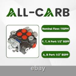 Marddpair 2-Spool Hydraulic Directional Control Valve 11 GPM 3600 PSI