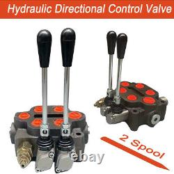 Monoblock Hydraulic Directional Control Valve, 2 Spool, 25 GPM, 3000 PSI