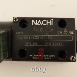 NACHI SA-G01-A3X-D2-E31 Hydraulic Directional Control Modular Valve 24VDC Coil